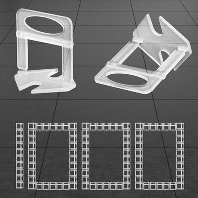 Tile Leveling System Clips 1/8'', 1000pcs Tile Leveler Spacers Clips for DIY &...