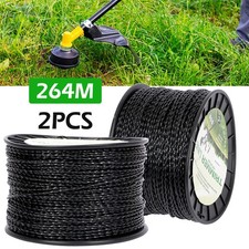 2X 2.7MMx264M Strimmer Trimmer Line Spiral Twist WhipperSnipper Brushcutter Cord 0.05 per metre
