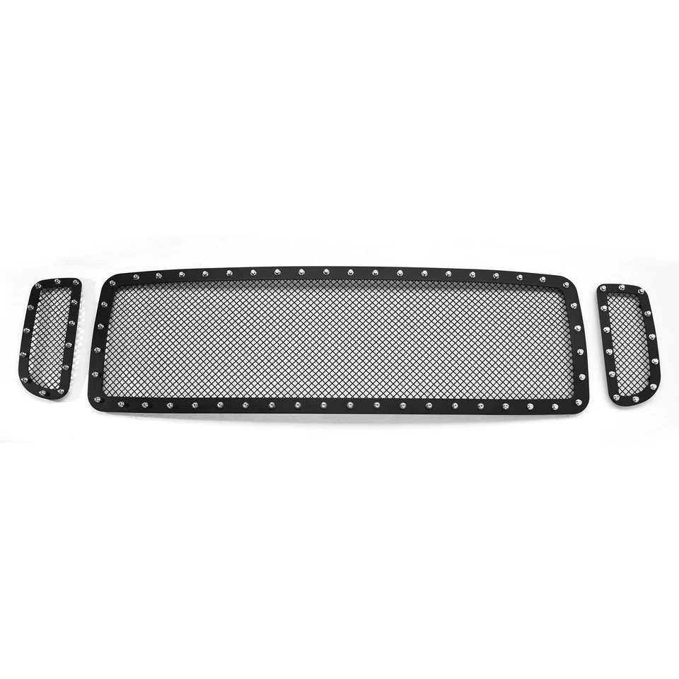 Подходит для Ford Excursion/F-250/350/450 2000-2004 годов выпуска черная сетка заклепки решетка вставка - Изображение 2 из 3