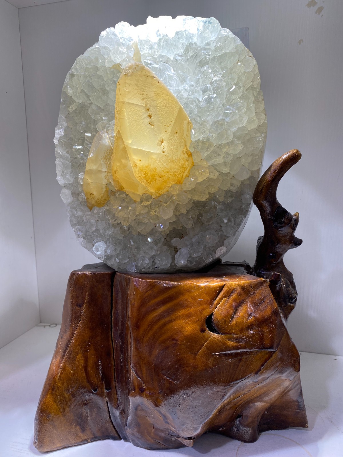 16LB Top Rare Natural Calcite fluorite Cluster quartz crystal Mineral specimens