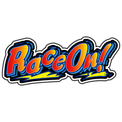 Race On! Arcade Logo #1 Sticker Waterproof Vinyl Decal Die-Cut