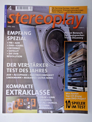 STEREOPLAY 4/01,  WILSON DISCOVERY,ACCUPHASE E 211,LINDEMANN AMP 4,MARANTZ PM 14