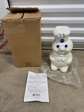 1996 Pillsbury Doughboy Poppin’ Fresh Hand Up Cookie Jar Ceramic Vintage