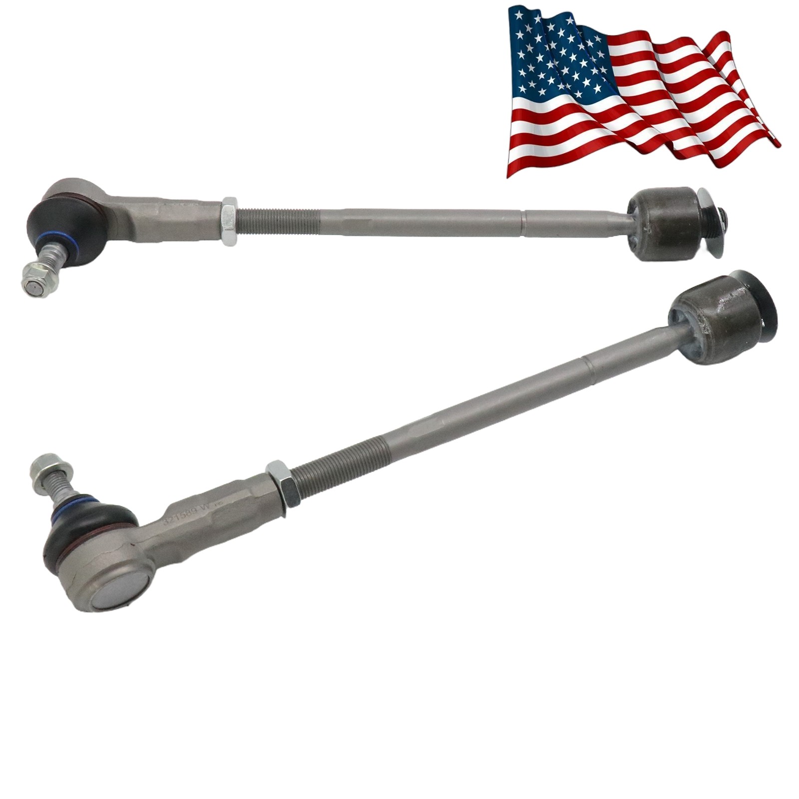 For 2003-2012 Maserati Quattroporte Pair Front Inner & Outer Tie Rod End Kit