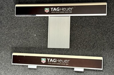 Tag Heuer großes original Paar Ladenaufsteller Uhr Werbeschilder   