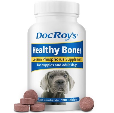 Doc Roy s Healthy Bones Calcium Phosphorus Supplement Vitamin for Puppies, D...