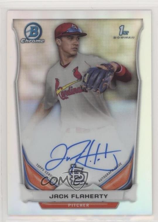 2014 Bowman Draft Chrome Pick Refractor Jack Flaherty #BCA-JF Auto 3ir