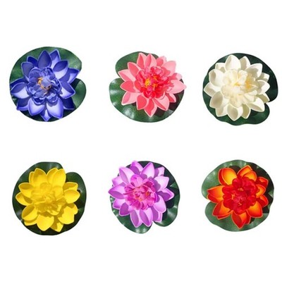 6 Pcs Large Floating Lotus Flowers  Realistic Faux Lotus Flowers with Artific...