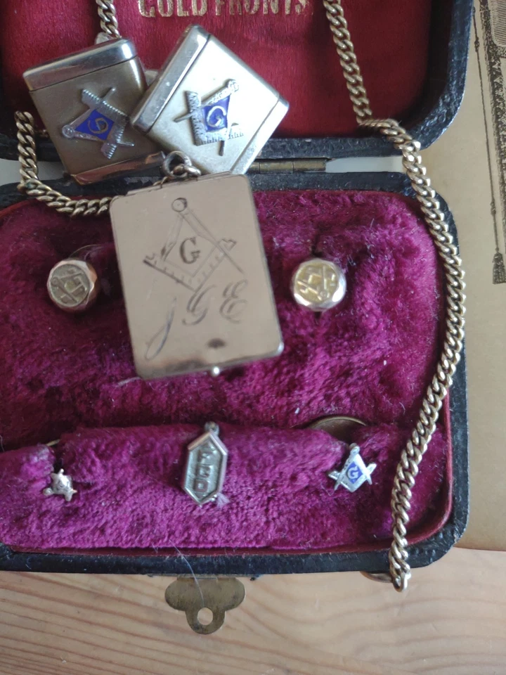 vintage masonic Freemason items - Image 4 of 4