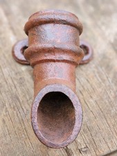 Vintage Cast Iron Downpipe Shoe Spout Gutter Rainwater 2 Inch Pipe Small
