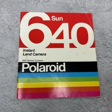 Polaroid Sun 640 Manual Instant Land Camera 600 Series