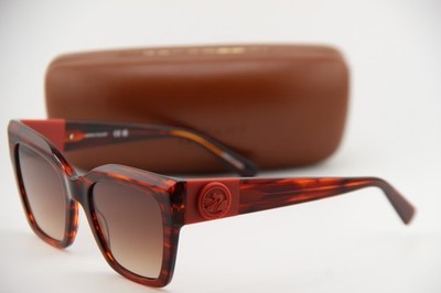 NEW LONGCHAMP LO762S 607 STRIPED RED AUTHENTIC FRAMES SUNGLASSES 52-20