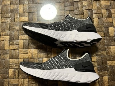 Nike React Phantom Run Flyknit 2 Black Smoke Grey CJ0277-003 Men's Size 10.5