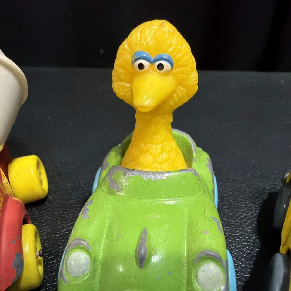 De Colección Sesame Street Muppets Playskool Die Cast Cars Lote De 3 Big Bird Bert Cookie Foto 3 de 4