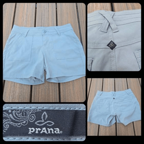 Prana Olivia light green shorts