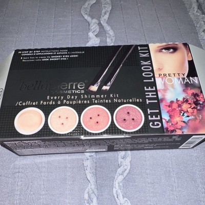 Bellapierre Every Day Shimmer Kit Eye Shadow & Brushes Hypoallergenic Multicolor