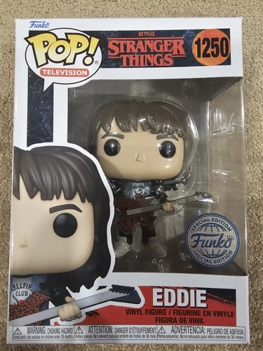 Funko Pop! Vinyl: Stranger Things - Eddie - (Exclusive) #1250 Damaged Box
