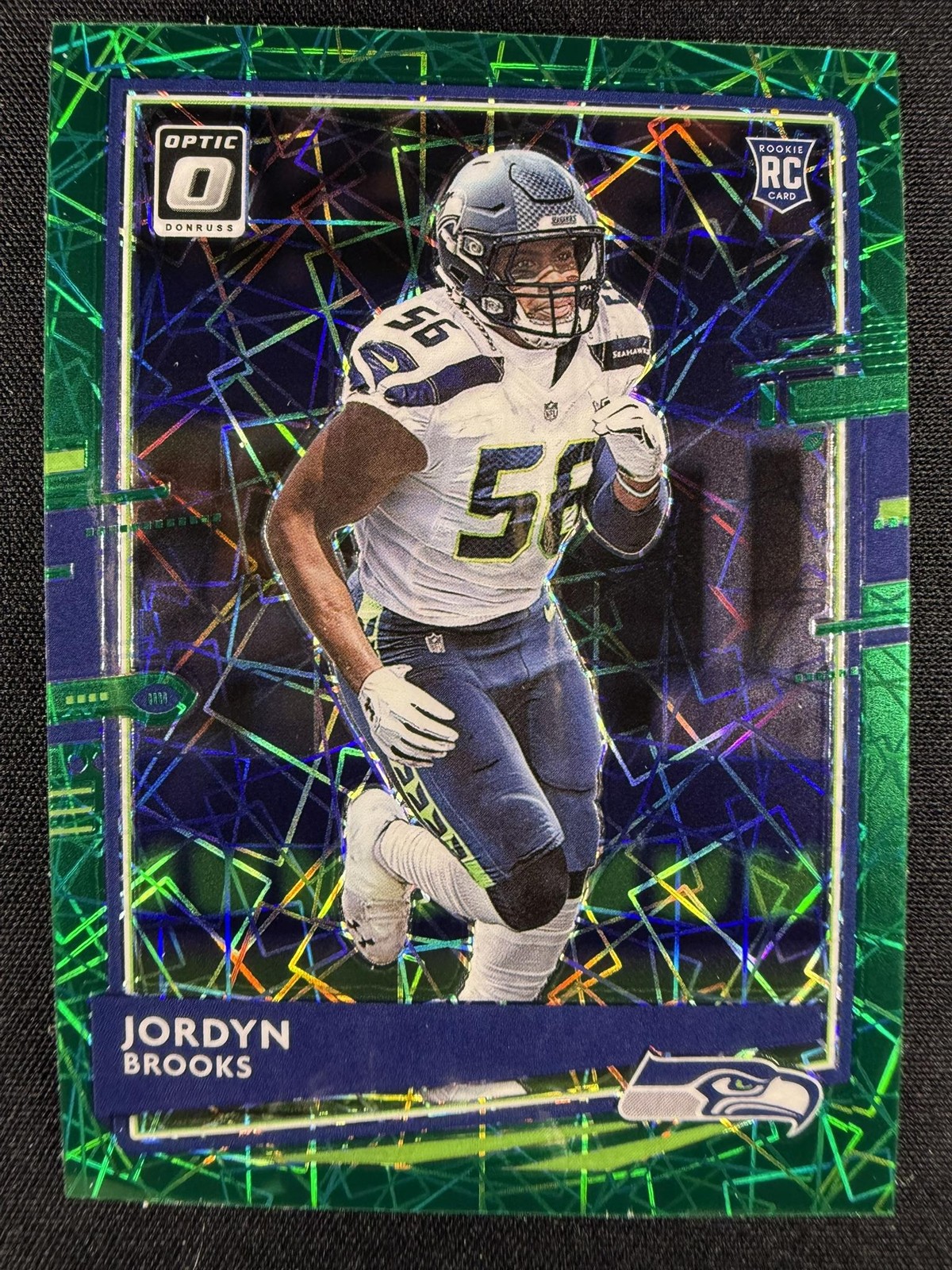 Jordyn Brooks Panini Donruss Optic #107 Green Velocity