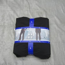 Pantalones de nieve Roxy para mujer grandes negros resistentes al agua aislados esquí invierno 38x31 NUEVO