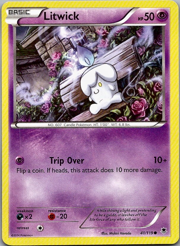 Litwick - Phantom Forces (LP) 41/119 Psychic Basic Harada #607