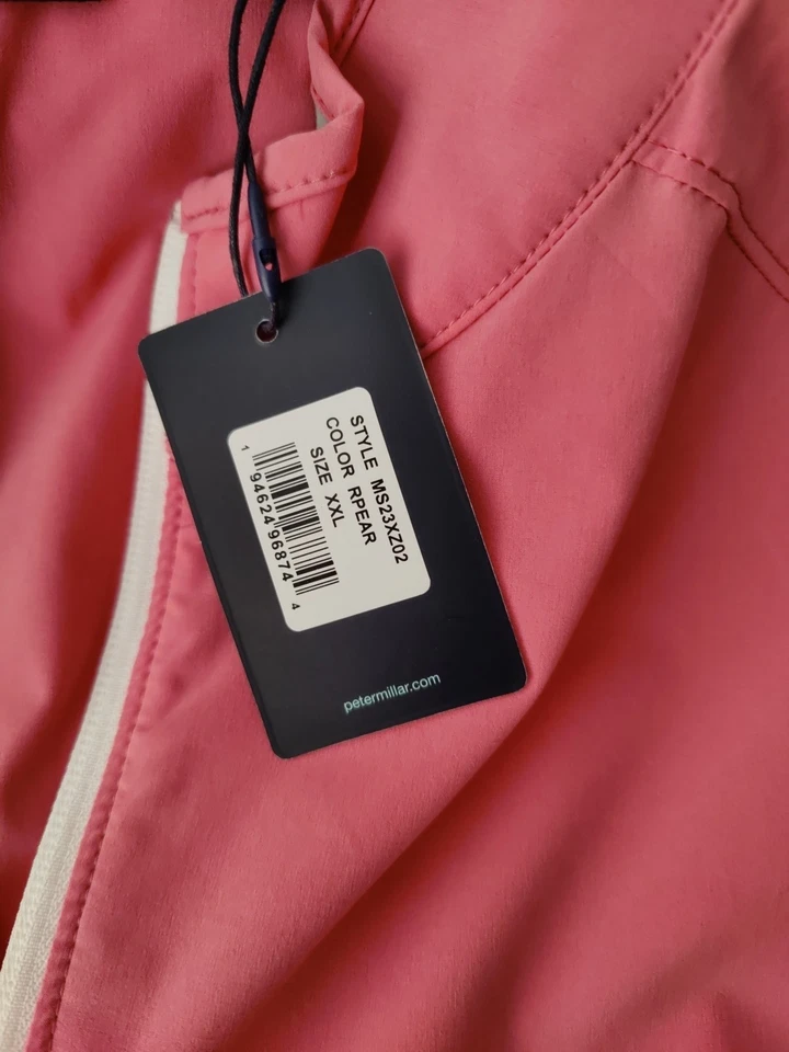 NUEVO CON ETIQUETAS 2XLARGE Chaleco Pullover Peter Millar Pear Crown Flex Adapt 1/2 Cremallera Precio de venta sugerido por el fabricante $200 Foto 3 de 4