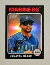 Jonatan Clase 2024 Topps Heritage Chrome #639 Rookie BLACK REFRACTOR 36/75 z66