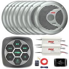 Metra 3-Zone with Bluetooth Controller, 8x 6.5'' Speakers, 2x Amp, Splitter, Kit