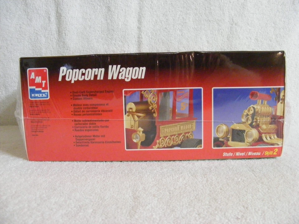 AMT 1/20 Popcorn Wagon Supercharged Show Hot Rod Model Kit #8246 1998 SEALED - Image 4 of 4