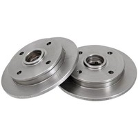 2 Bremsscheiben Voll Ø 222 Mm 10 Mm A.B.S. FüR U.A. Mazda 323