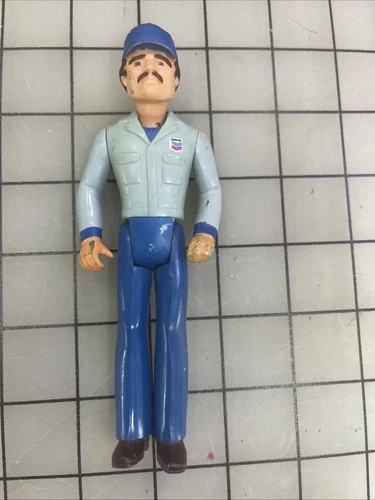 1979 Tonka Toys: Chevron Fuel Truck Driver Figure Gas Attendant