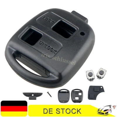 2 Tasten Schlüssel Gehäuse Ersatz Für Toyota Corolla Rav4 Yaris Land Cruiser MR2