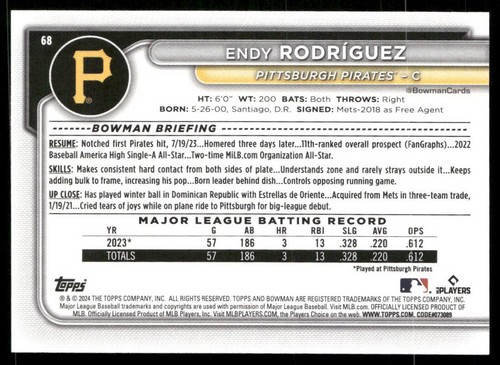 2024 Bowman Paper Prospects RCs & Vets BP1-150 1-100 You Pick - Choose Your Card - Picture 354 of 418