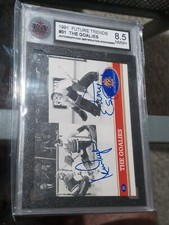 Future trends #31 the goalies autographed card - Dryden, Esposito and tretiak