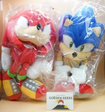 SEGA SANEI Sonic & Knuckles Plush Doll SONIC THE HEDGEHOG JAPAN NEW