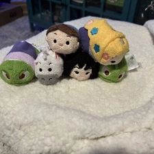NWT Disney Parks Tsum Tsum Tangled Rapunzel Pascal Plush Set of 6