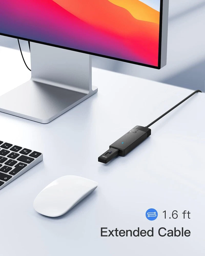Inateck 4-Port USB 3.2 Gen 2 Hub for Windows and Mac