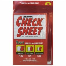 Zebra check sheet SE-301-CK-R red JAPAN IMPORT
