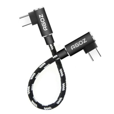 6inch Short Right Angle USB C to USB C Charger Cable for Samsung Galaxy, Pixel