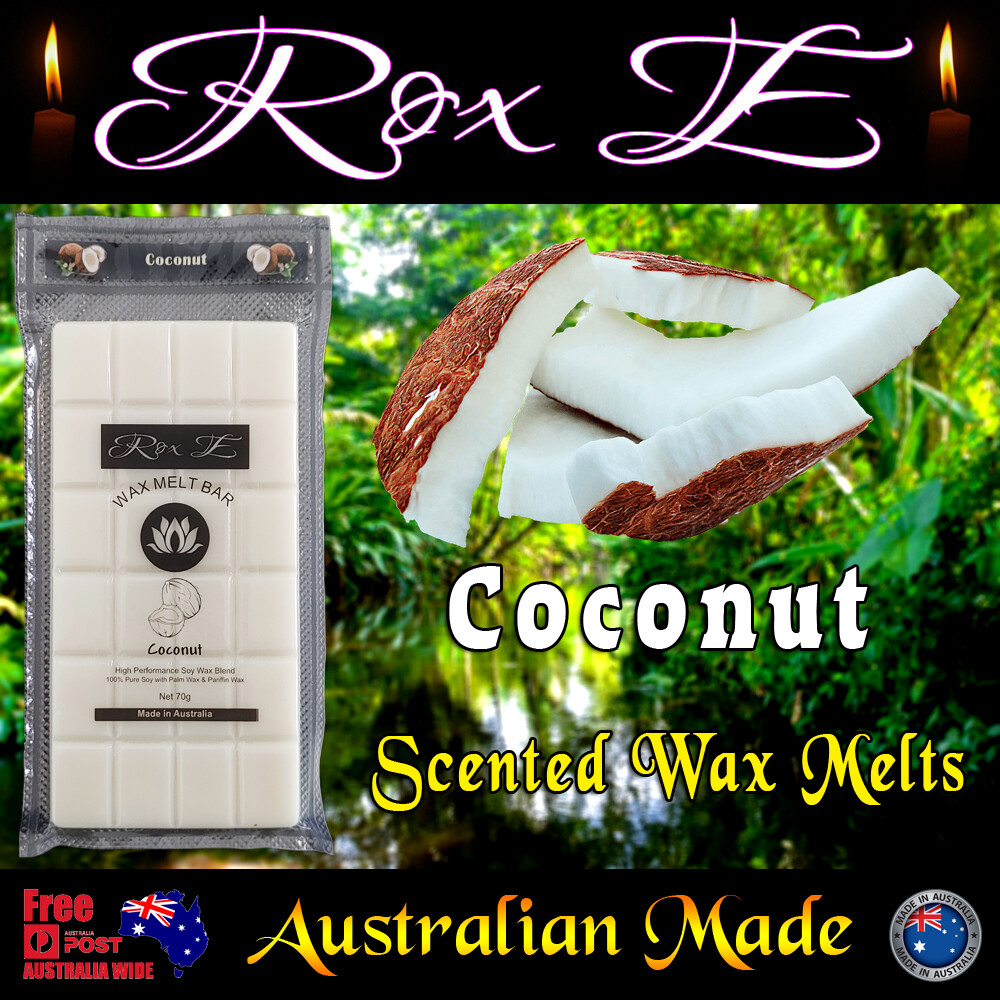 COCONUT Scented Soy Wax Melts Candle Tarts Snap Bar