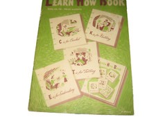 Vtg 1941 Learn How Book No. 170 Knit Crochet Embroidery Tatting Spool Cotton Co