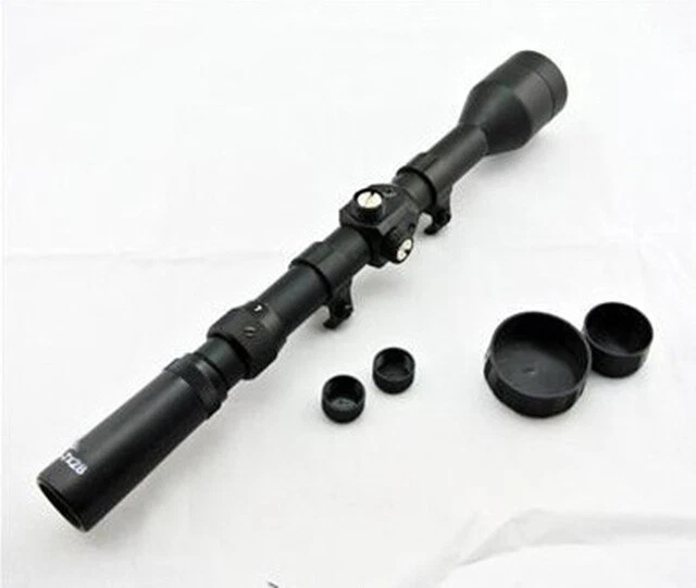3-7X28 Telescope Hunting Scope With Rail Mount Lens Caps For Rifle Airsoft - Image 3 of 4