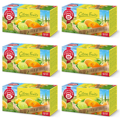 TEEKANNE - Citrus Fruits -Früchtetees mit Zitrusfruchtgeschmack- 6x20 Teebeutel