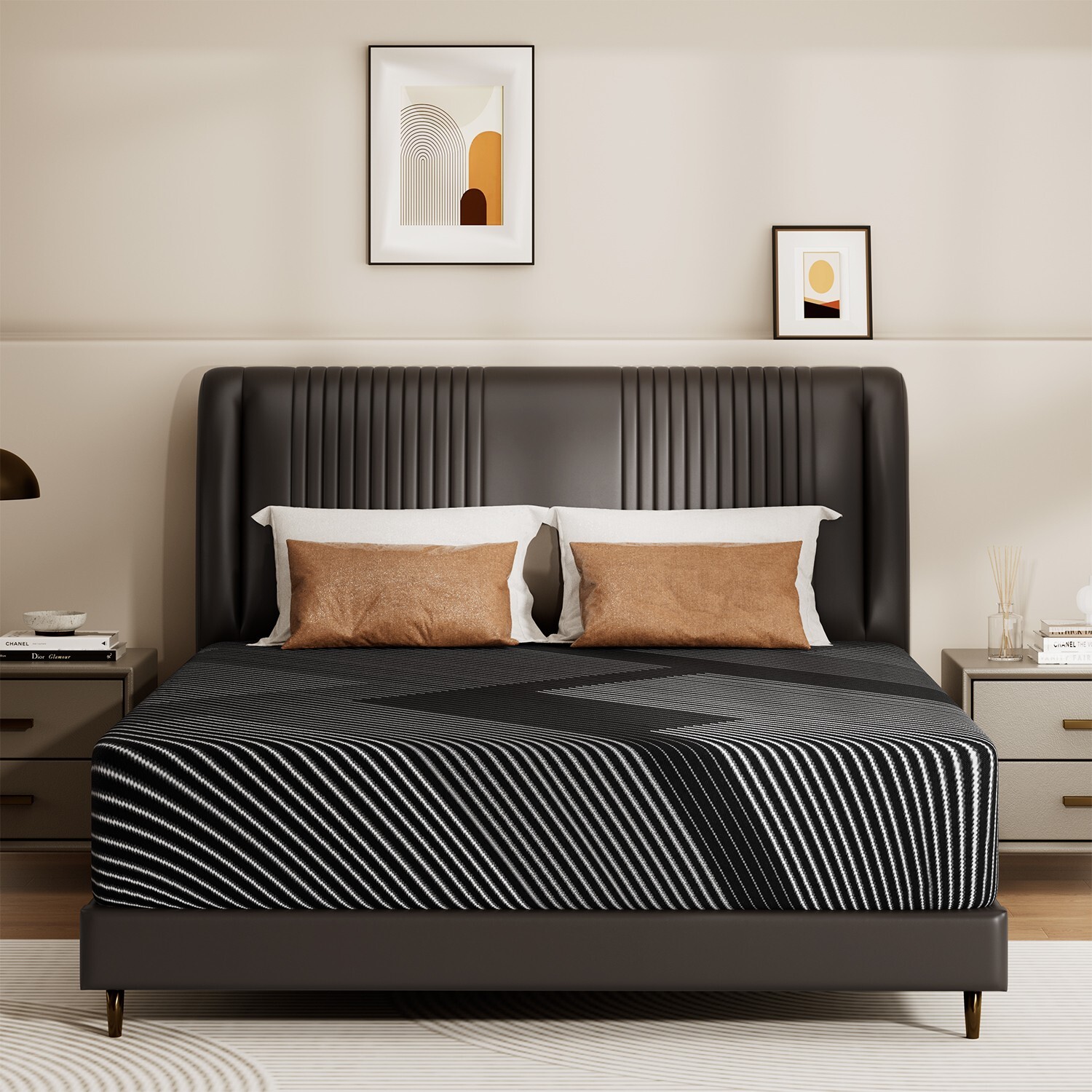 10" Twin Full Queen King Gel Memory Foam Mattress work with 