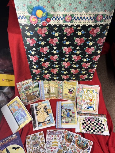 Mary Engelbreit Lot 9 Cards Envelopes Birthday Halloween Thank 4 Sticker Sheets - Picture 2 of 8