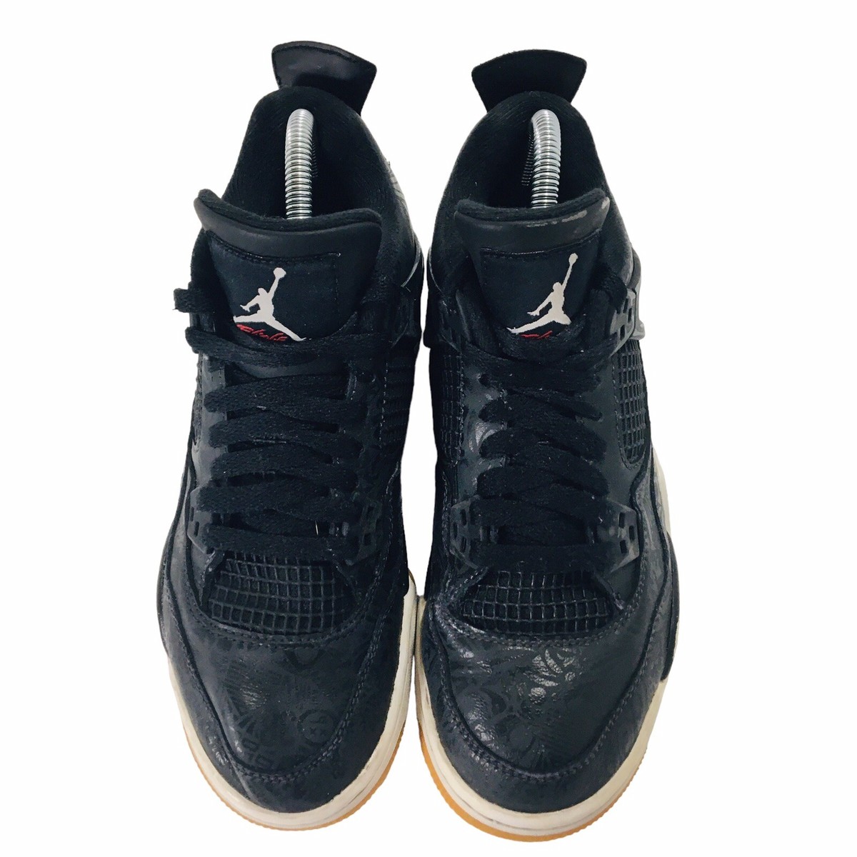 スニーカー Nike Air Jordan 4 Retro Laser Black Gum SS 18 2018 Size 8.5 - Jordan 4 Retro Laser, 30th Anniversary 2019