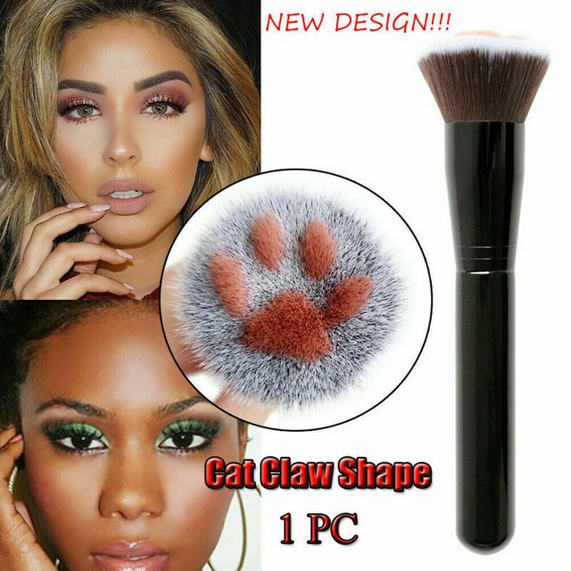 Cat Paw Makeup Brushes Cute Foundation Brush Long Lasting ...