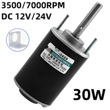 DC12V/24V 3500/7000RPM 30W Mini DIY New Micro Generator Motor CW/CCW High Speed