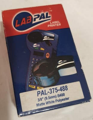 Brady lab pal 375-488 3/8''(9.5mm) b488 matte white polyester New