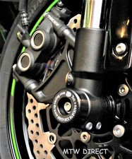 Kawasaki ZX10-R ZX10R 2008-2015 R&G Racing fork crash protectors bobbins black