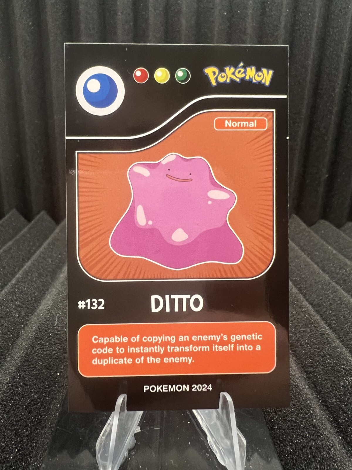 Ditto #132 - Pokedex Black Kanto 2024 - Pokemon Card NM